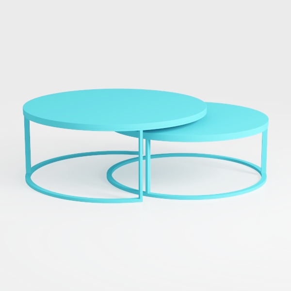Hysache Glass Coffee Table, Oval 3-Tier Modern