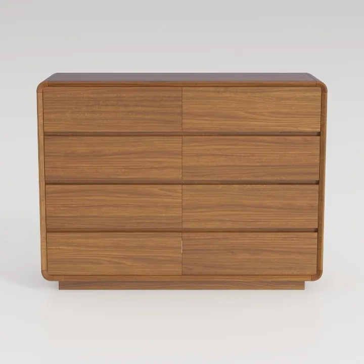 6 Drawer Dresser for Bedroom, 47.2" Wide Fluted