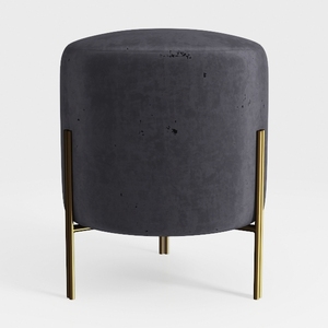 Mxfurhawa Round Ottoman Foot Stool with Storage an