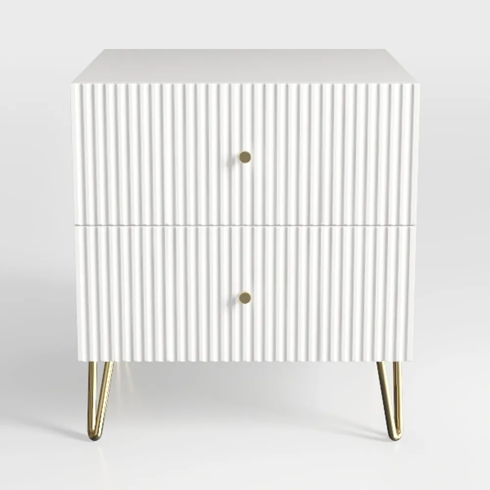 SICOTAS Buffet Sideboard Fluted Storage Cabinet