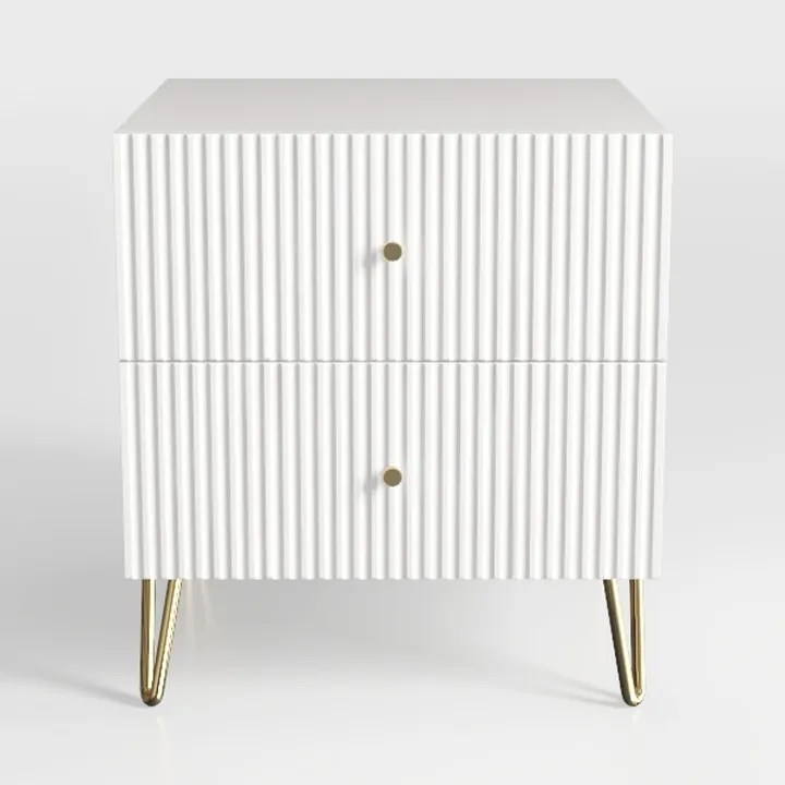 SICOTAS Buffet Sideboard Fluted Storage Cabinet