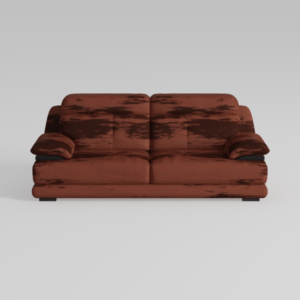 BOWERY HILL Traditional Geuine Leather Sofa in