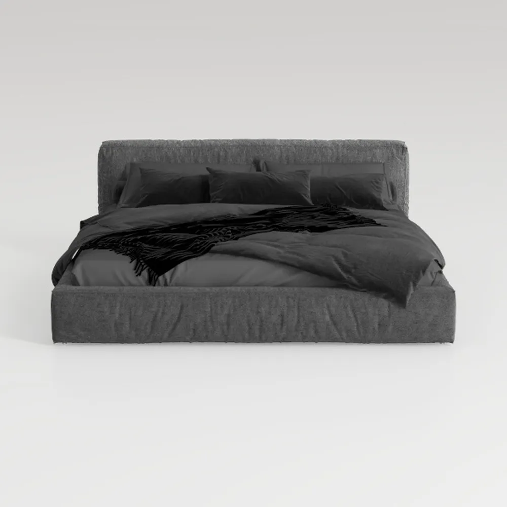 Atlin Designs Upholstered Queen Tufted Panel Bed i