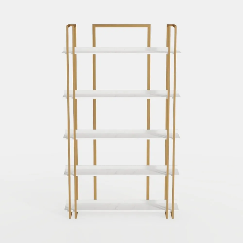 73.6" Tall Bookshelf with 3 Drawers and 16 Storage