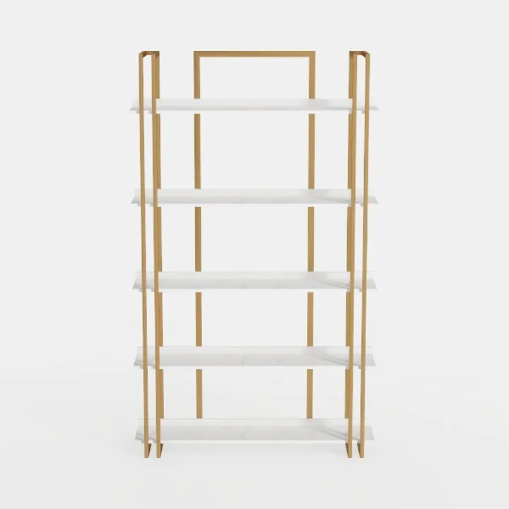 73.6" Tall Bookshelf with 3 Drawers and 16 Storage