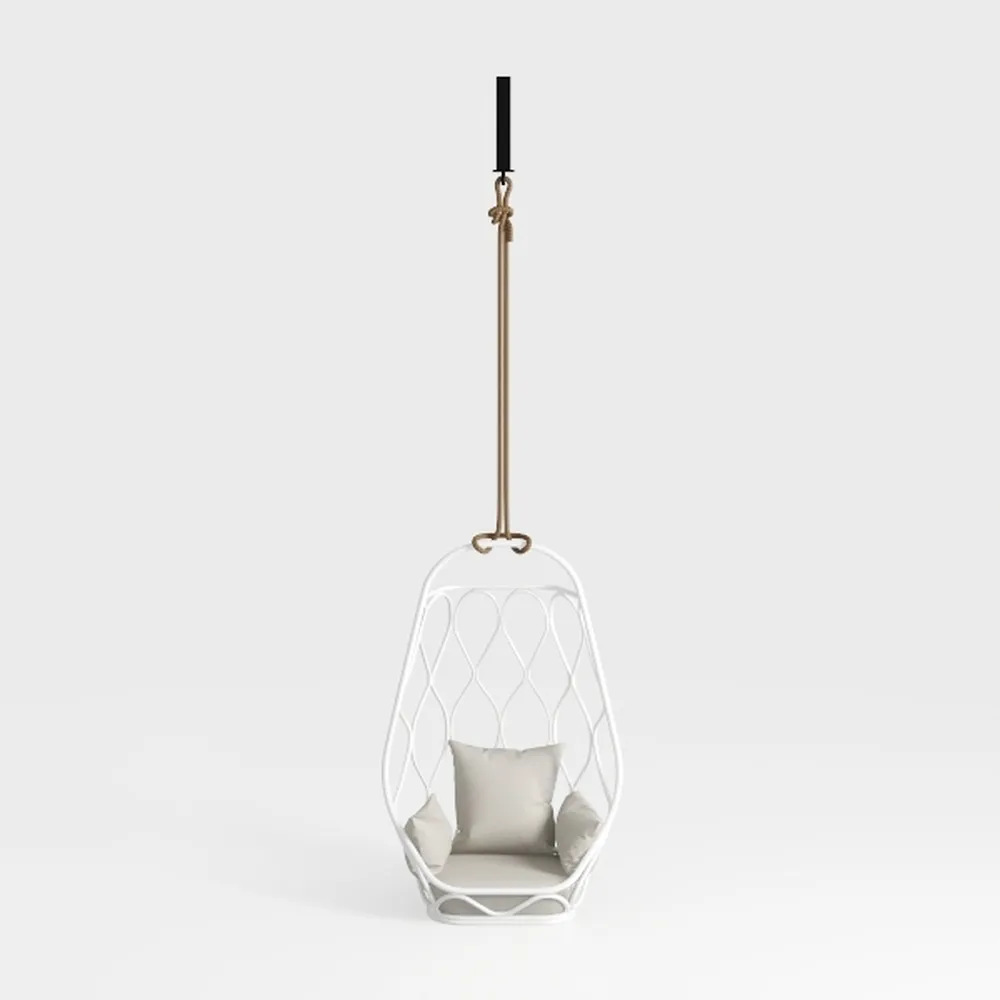 KOUBOO Hanging Rattan Swing Chair with Seat Cushio