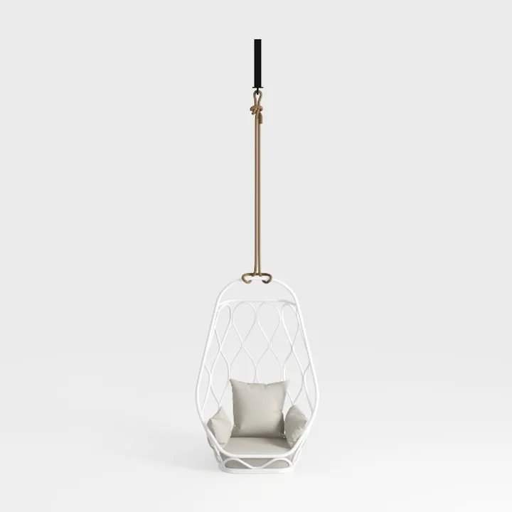 KOUBOO Hanging Rattan Swing Chair with Seat Cushio