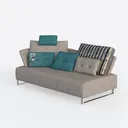 ROVE LAB M1 Modular Sectional Sofa with Ottoman, S Left 45 Degree View