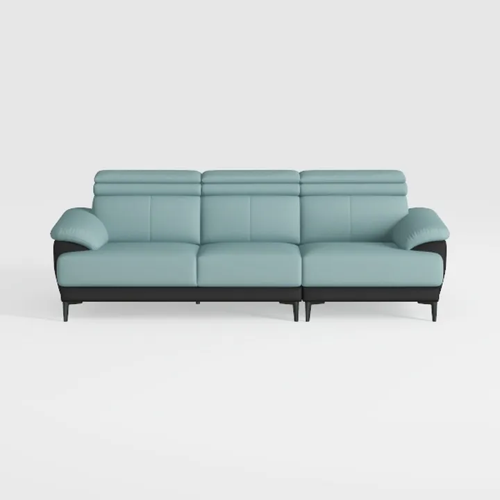 Acme Mesut Leather Upholstered Loveseat in Light B