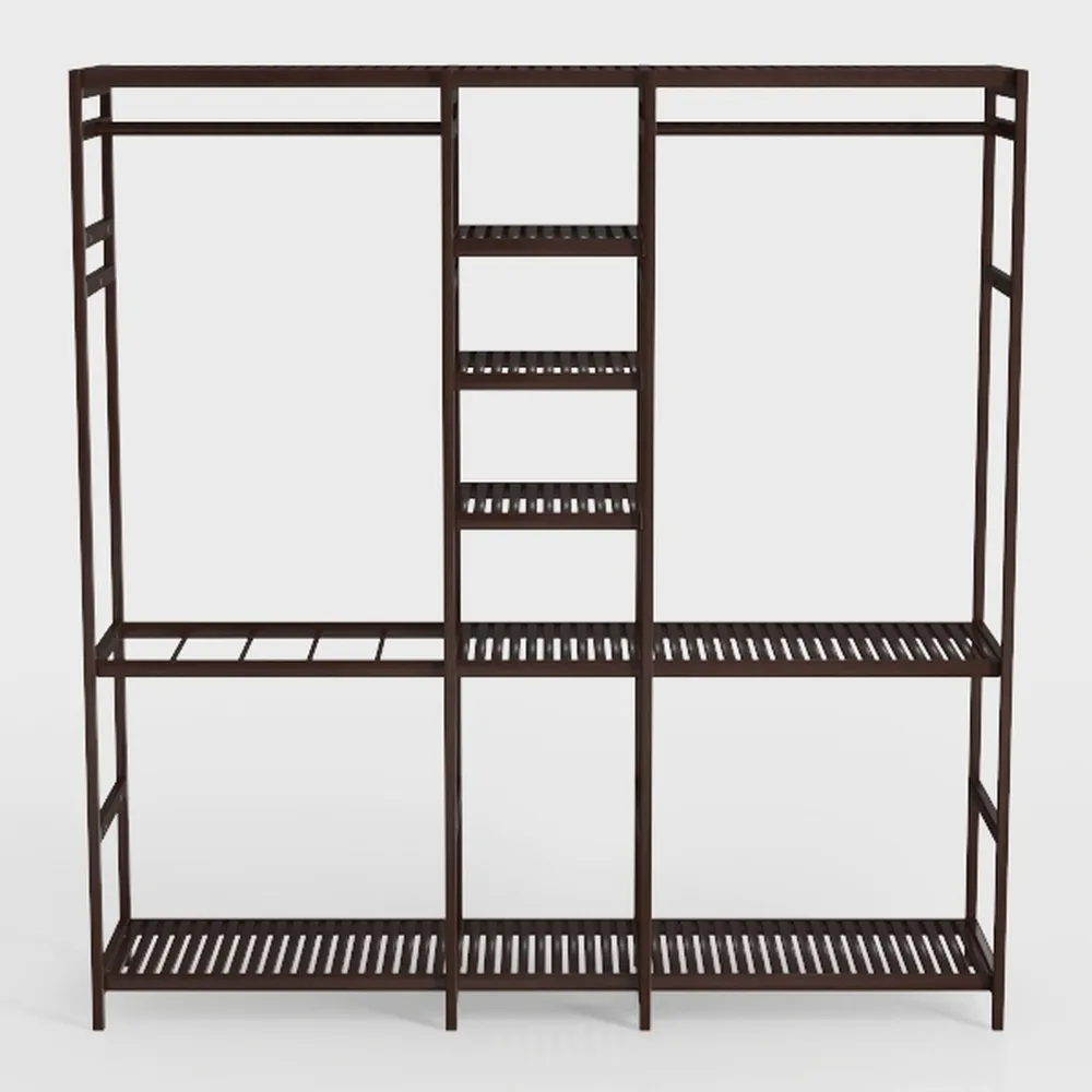 DEANIC 4 Tier Foldable Storage Shelves with Wheels