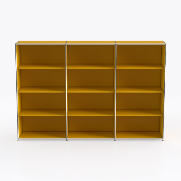 Davea_Bosse storage shelf 4OH 240cm yellow