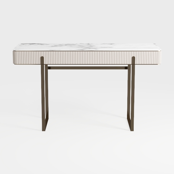 Henn&Hart 48&#39;&#39; Wide Rectangular Desk in Alder Whit