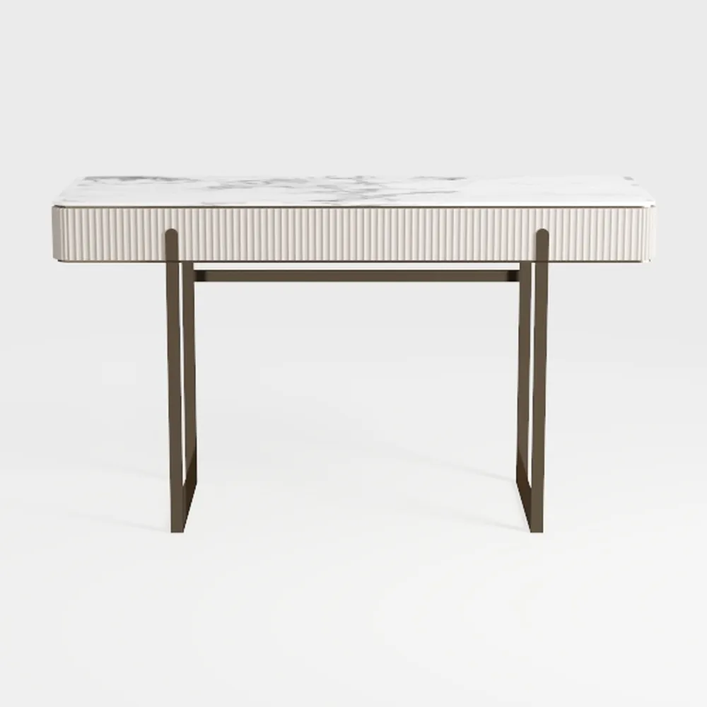 Henn&Hart 48'' Wide Rectangular Desk in Alder Whit