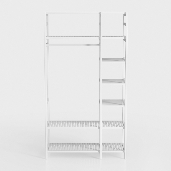 55&quot; Fluted Storage Cabinet with Sliding