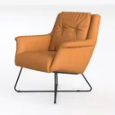 CONSDAN StoneCreek Accent Chair, Modern Armchair w Left 45 Degree View