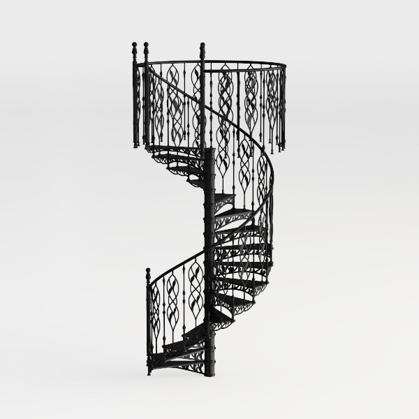 Iron spiral staircase-Timeless Retro