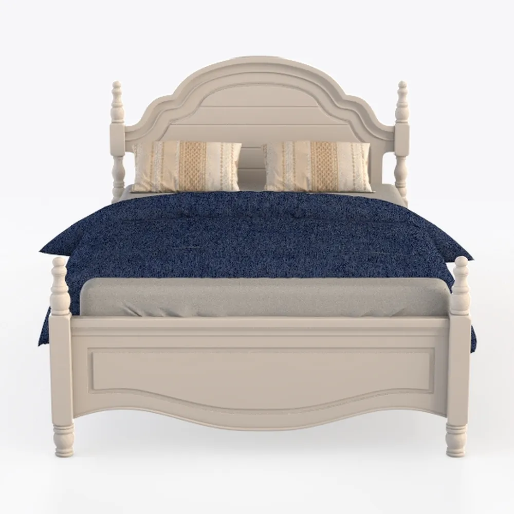 American Woodcrafters Rodanthe Dove White Queen Wo