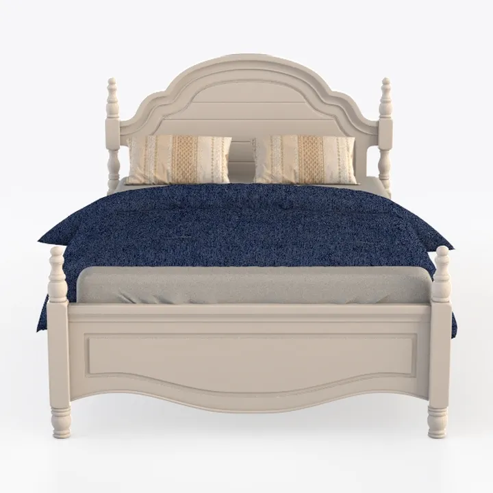 American Woodcrafters Rodanthe Dove White Queen Wo