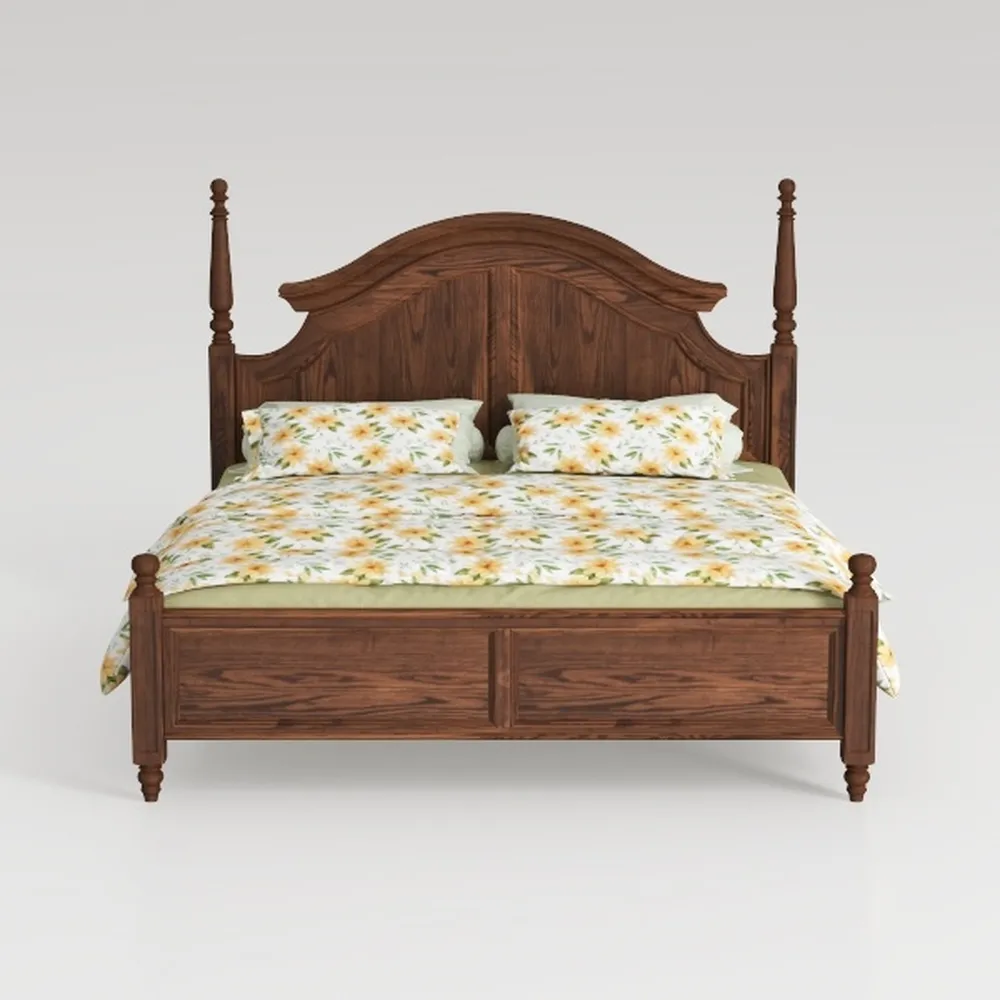 Tribesigns Queen Bed Frame with Wooden Height