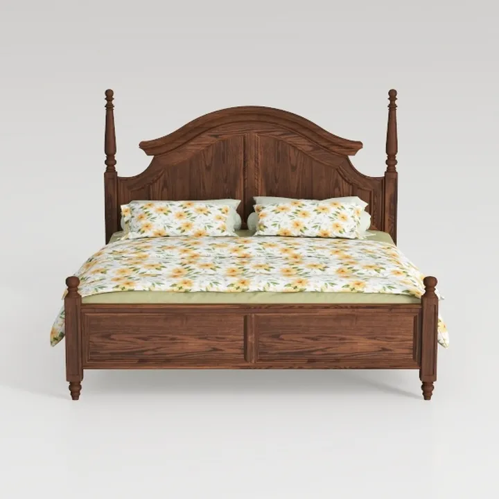 Tribesigns Queen Bed Frame with Wooden Height