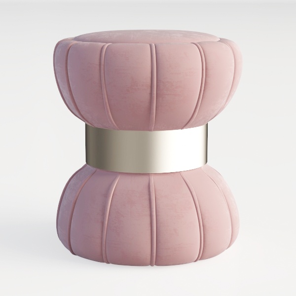 Garden Rocking Chair with Ottoman, Fabric Upholste