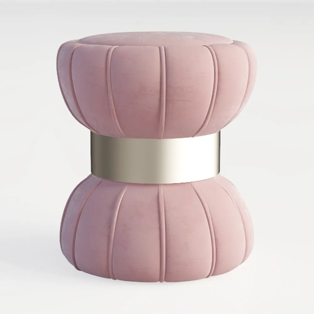 Garden Rocking Chair with Ottoman, Fabric Upholste