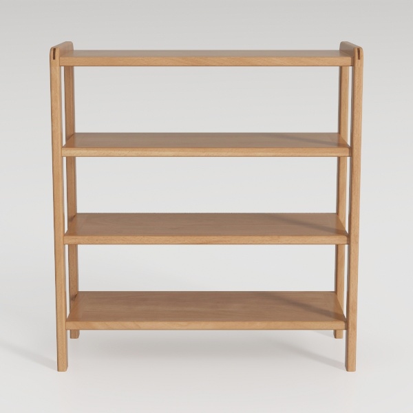 Giantex 4-Tier Bookshelf, 34.5&quot; Floor Storage