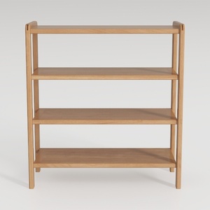 Giantex 4-Tier Bookshelf, 34.5" Floor Storage