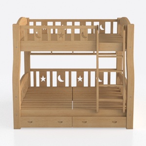 Full XL Over Queen Bunk Bed with Full Length Guard