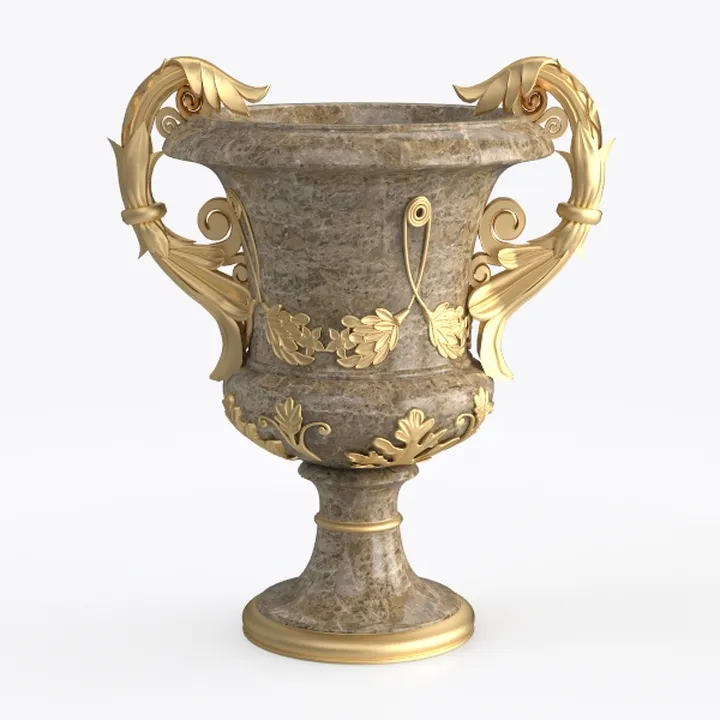 Luxury European Resin Vase Stereoscopic Dried Fowers Arrangement Wobble Plate Living Room Entrance Ornaments Home Decorations