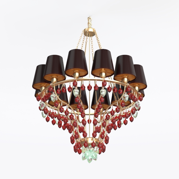 WERFACTORY Tiffany Ceiling Light Fixture Yellow