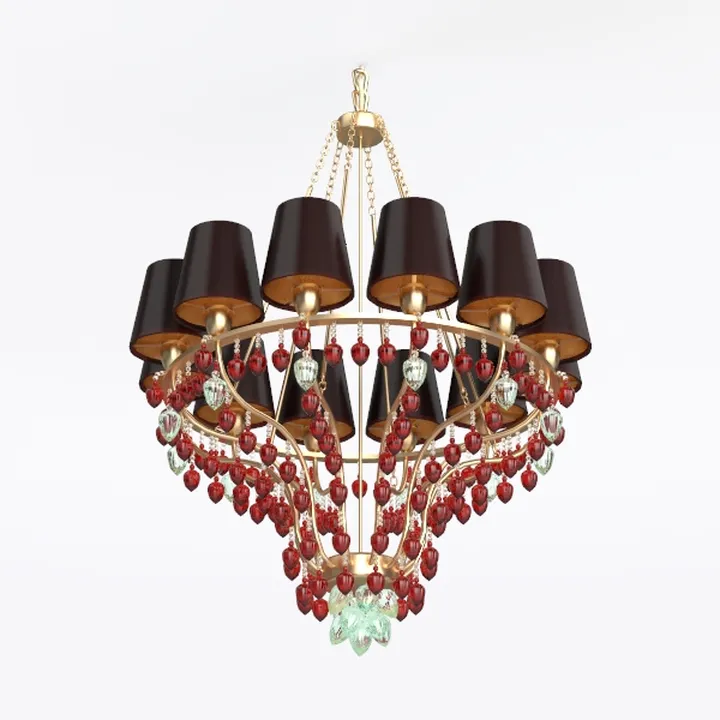 WERFACTORY Tiffany Ceiling Light Fixture Yellow