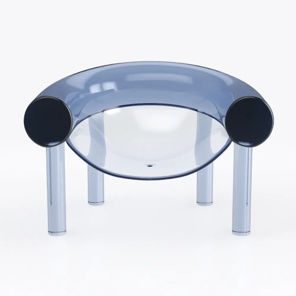 Sgabelli da bar in acrilico trasparente, design moderno impilabile, altezza 45,7 cm, senza braccioli, senza schienale, per cucina, isola, mobili eleganti e salvaspazio