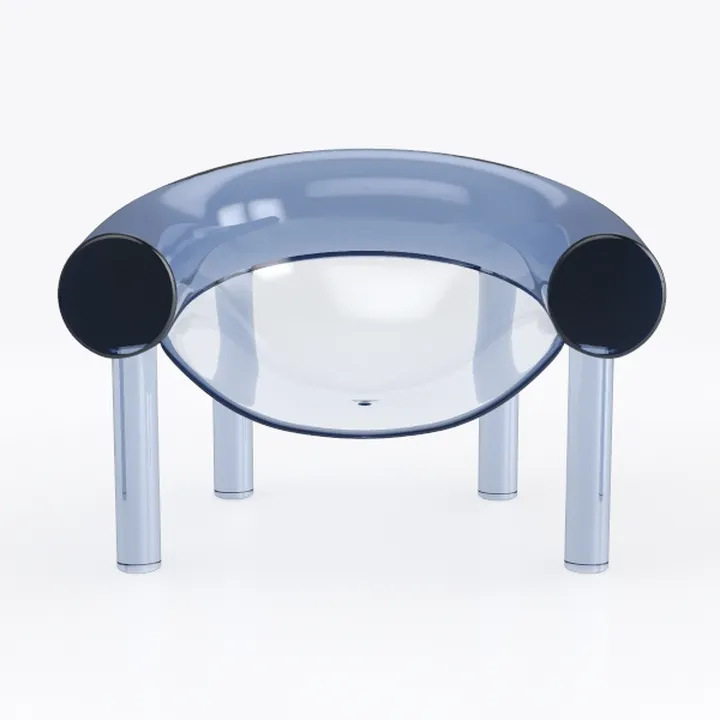 Sgabelli da bar in acrilico trasparente, design moderno impilabile, altezza 45,7 cm, senza braccioli, senza schienale, per cucina, isola, mobili eleganti e salvaspazio