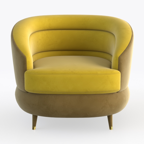 Leather Swivel Chair with Storage, Brown Barrel