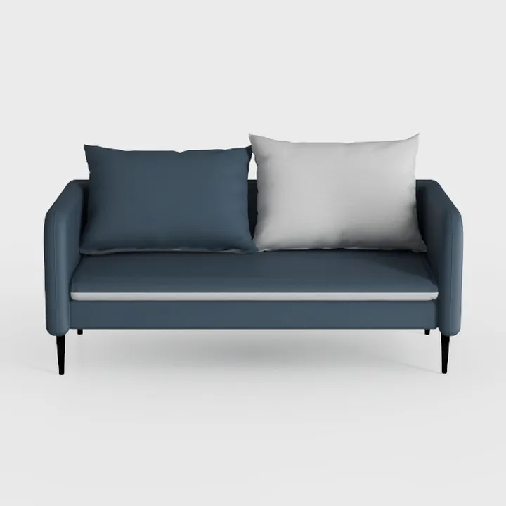 Kingfun 65" Loveseat Sofa, Faux Leather Love Seat 