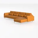 3 in 1 Compact Reversible Sofa Couch Sleeper Left 45 Degree View