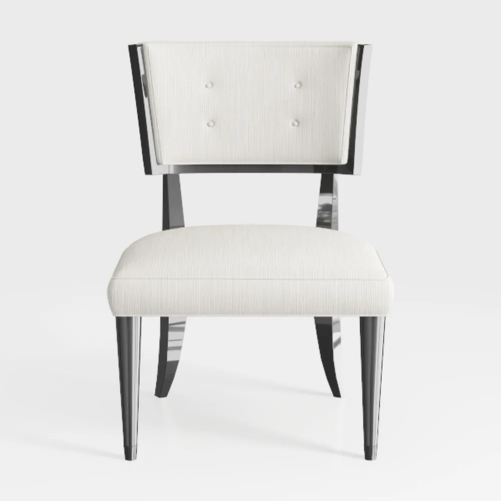 Mid Century Modern Dining Chairs Set of 4 Linen