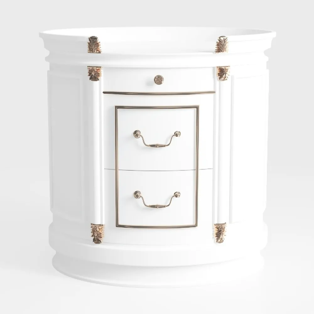 T4TREAM Farmhouse Nightstand with Charging Station
