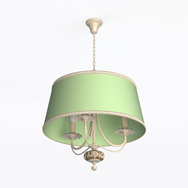 Antique Milk Glass Ceiling Light Fixture - 15 Inch