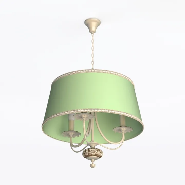 Antique Milk Glass Ceiling Light Fixture - 15 Inch