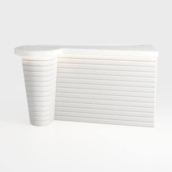 24 in. Wall-Mounted White Bath Vanity with White C