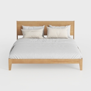 ZINUS Julia Wood Platform Bed Frame, Solid Wood Fo