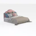 MICHAEL AMINI Villa Cherie Cal. King Channel Tufte Right 45 Degree View