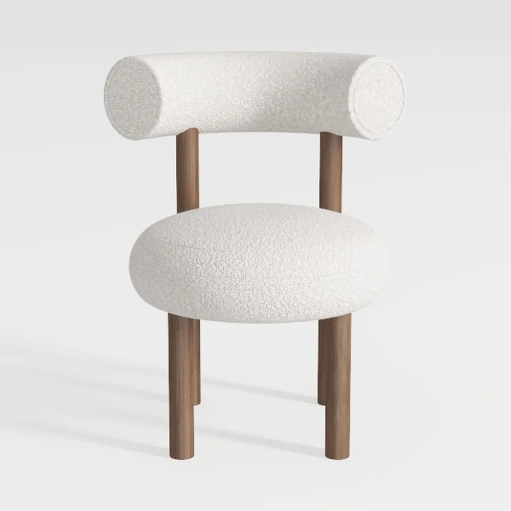 VESCASA Upholstered Dining Chairs with Natural