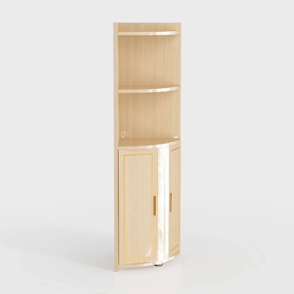 Maupvit 68" Tall Corner Storage Cabinet with 4