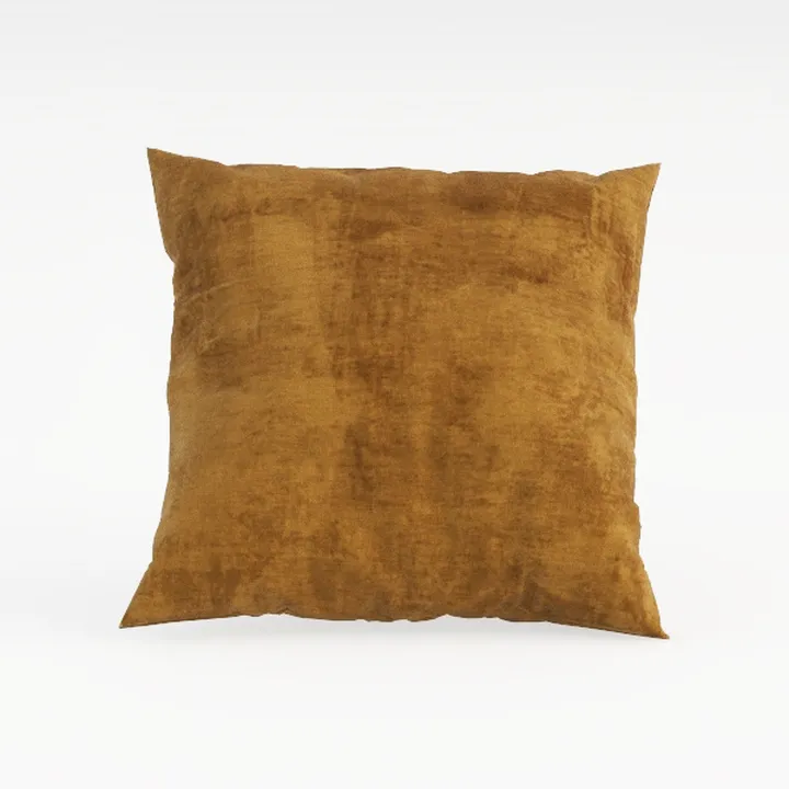 Velvet Square Throw Pillow Home Decor Accent 3D Model