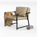 CONSDAN StoneCreek Accent Chair, Modern Armchair Left 45 Degree View