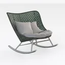 Adult Rocking Chair Rocking Chair,Natural Rattan C Right 45 Degree View