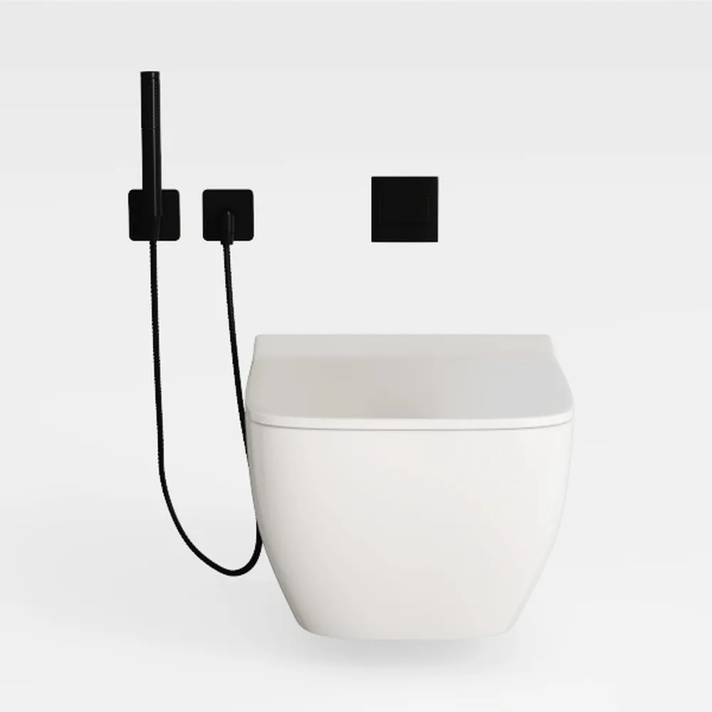 Swiss Madison Ivy Wall-Hung Toilet Bundle 0.8/1.6 